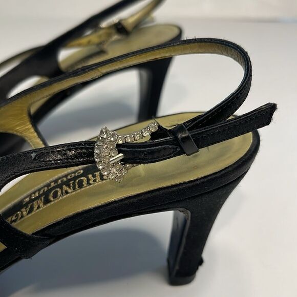 Bruno Magli Couture Satin Slingbacks AAAA - Picture 3 of 10